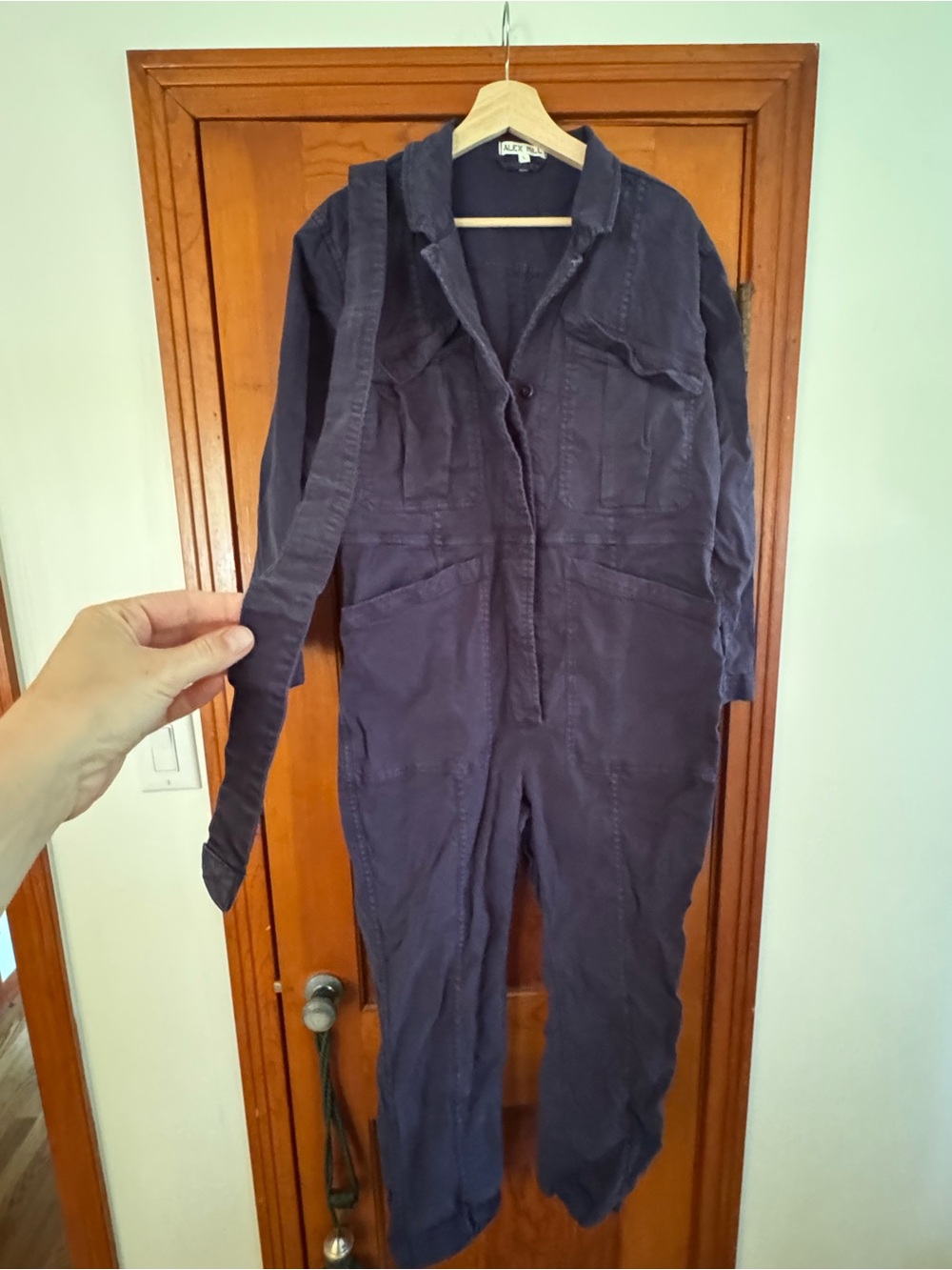 Alex Mill Navy Jumpsuit with Belt - Picture 7 of 9